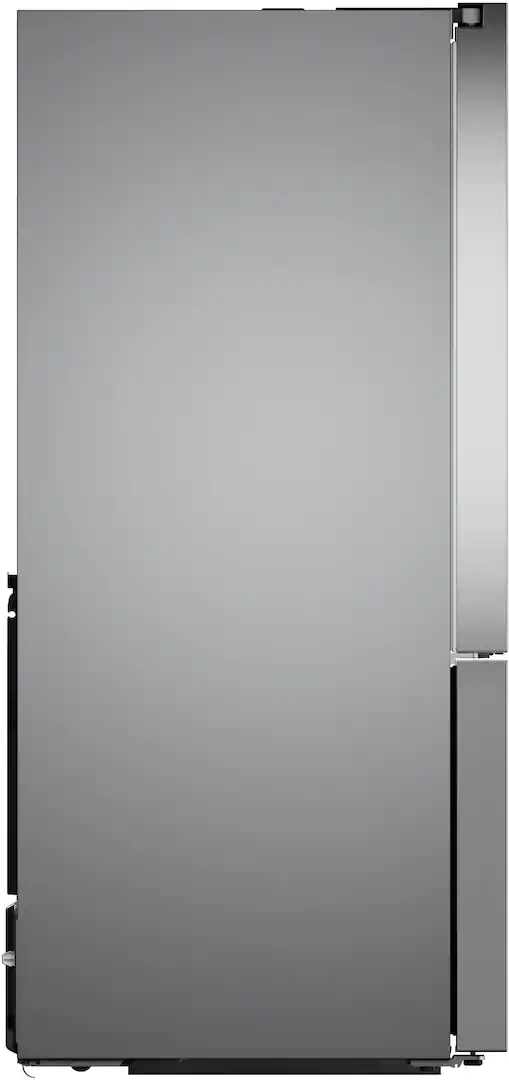 Bosch - 100 Series 36 in. Wide 26 Cu. Ft. French Door Bottom Freezer Smart Refrigerator with External Ice and Water - Stainless Steel