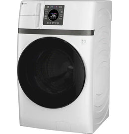 GE Profile - UltraFast 4.6 Cu. Ft. High-Efficiency Smart Front Load Washer and Electric Dryer Combo with Steam and Ventless Heat Pump - White