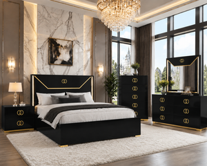 Vogue Collection (Black) Bedroom Set