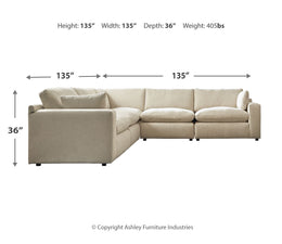 Elyza 5-Piece Sectional with Chaise