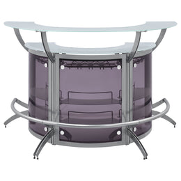 Dallas Curved Freestanding Home Bar Cabinet