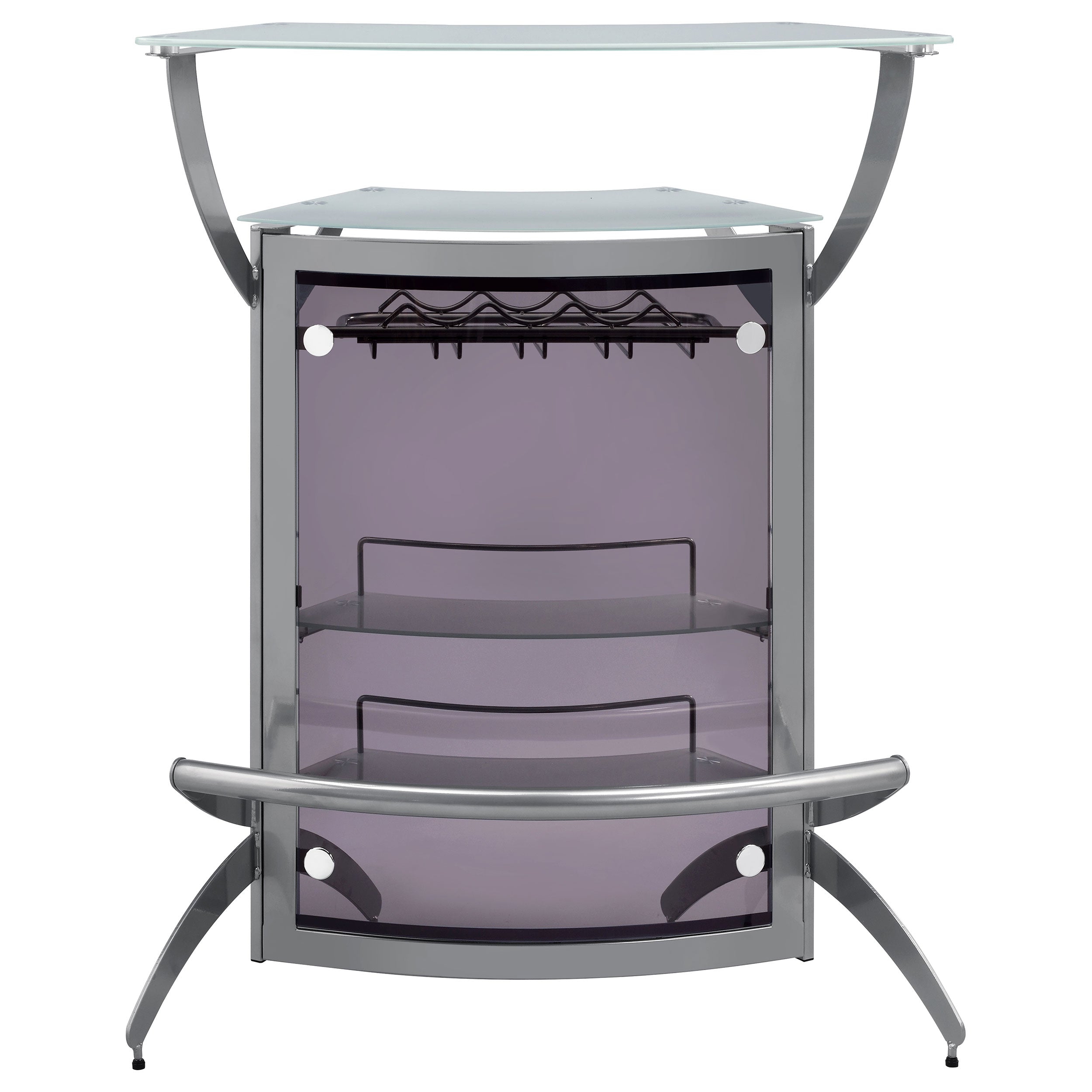 Dallas Curved Freestanding Home Bar Cabinet