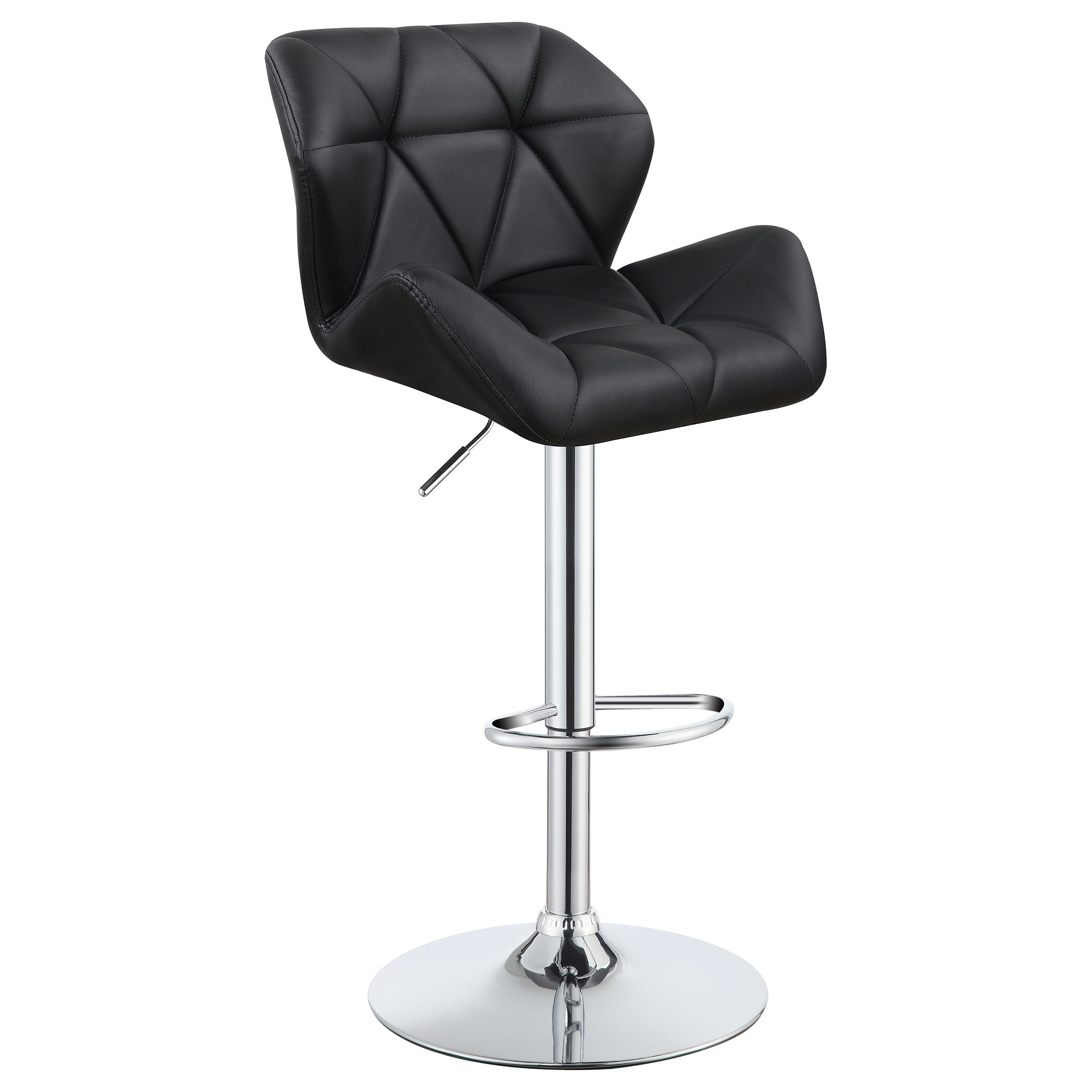 Berrington Upholstered Adjustable Bar Stool Grey (Set of 2)