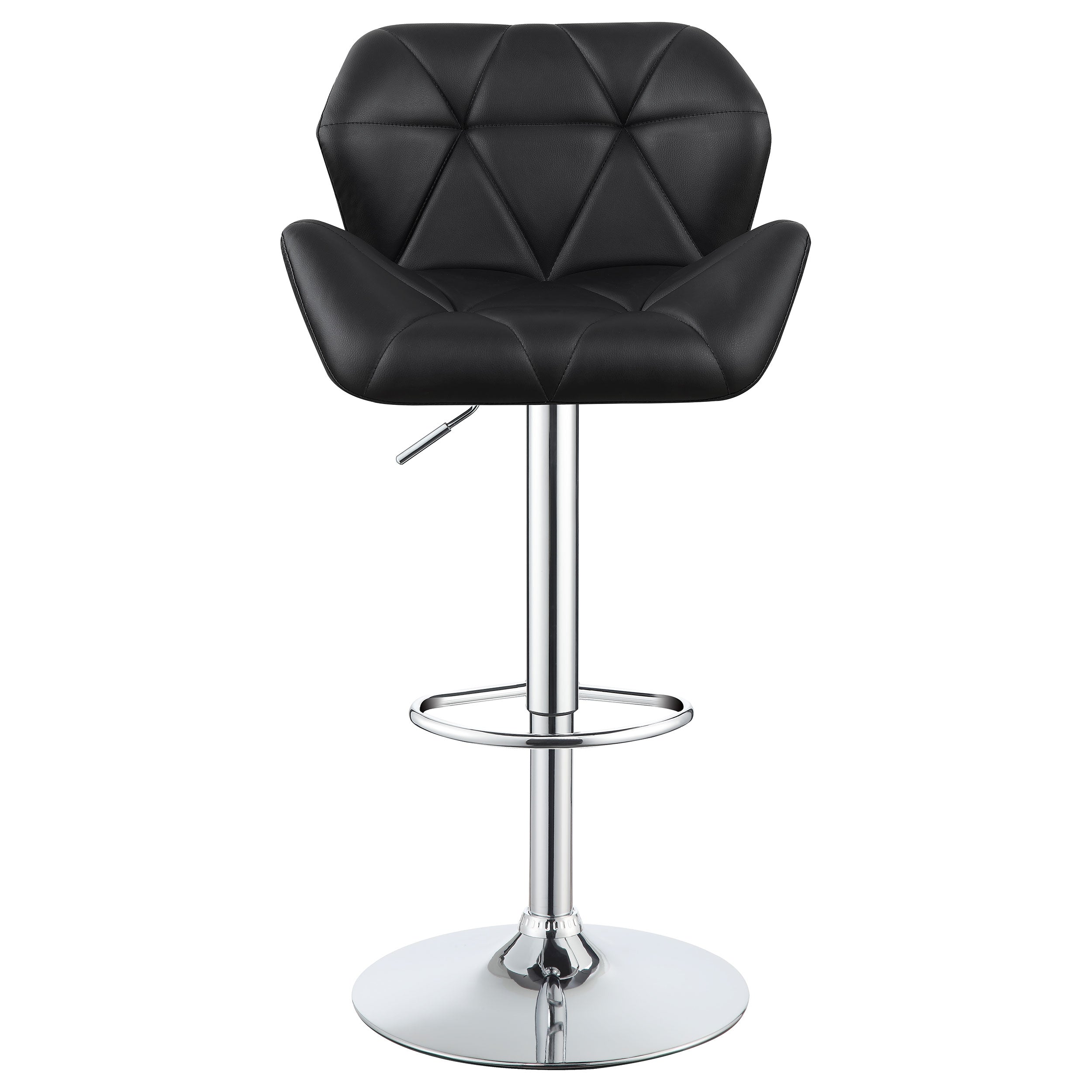 Berrington Upholstered Adjustable Bar Stool Grey (Set of 2)