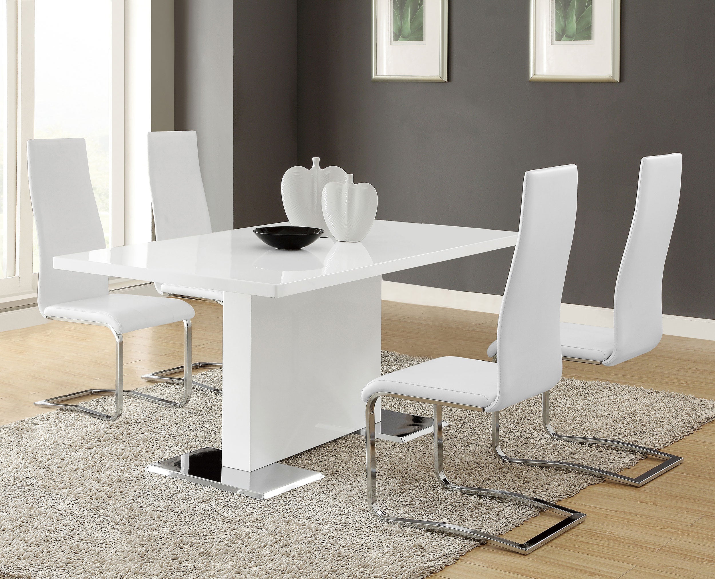 Montclair Upholstered Dining Side Chair Black (Set of 4)
