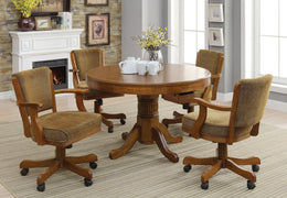 Mitchell 3-in-1 Dining and Game Table Set Amber