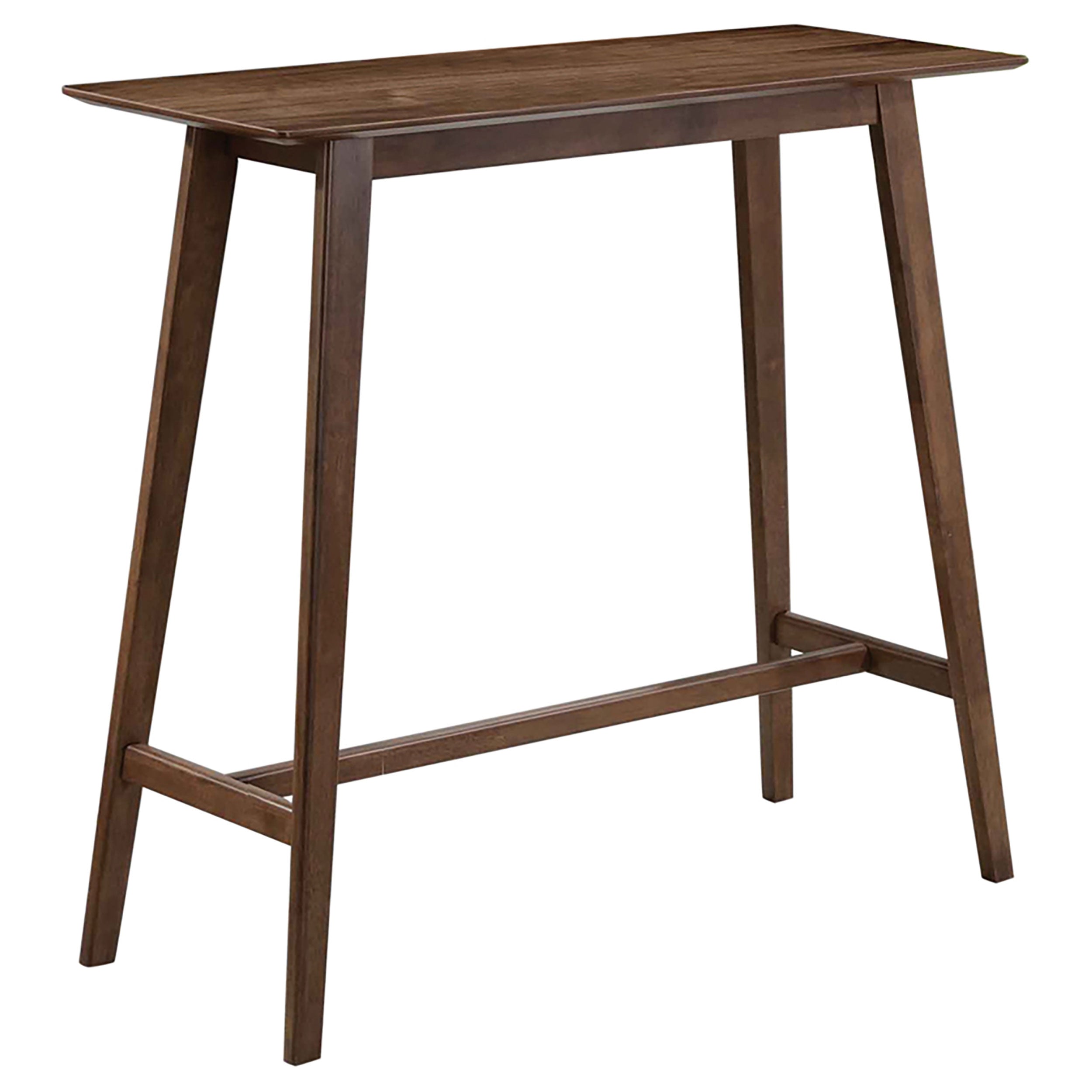 Finnick Rectangular Pub Height Bar Table Set Walnut