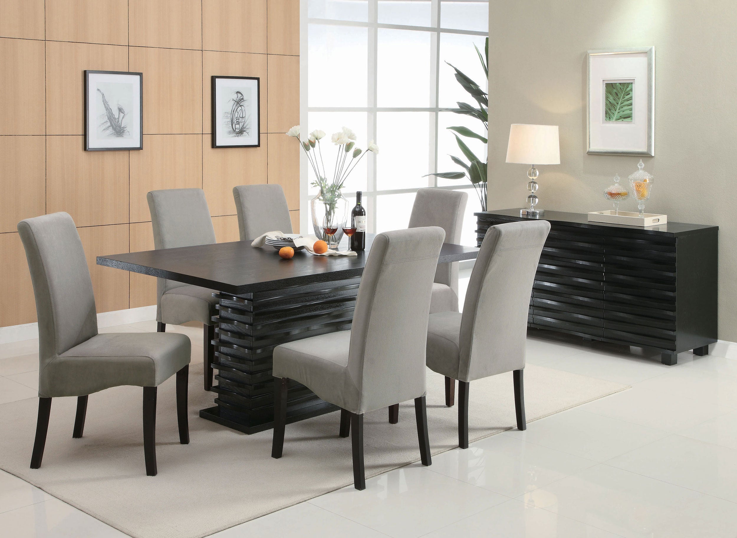 Spring Creek Upholstered Dining Chair Chocolate (Set of 2)