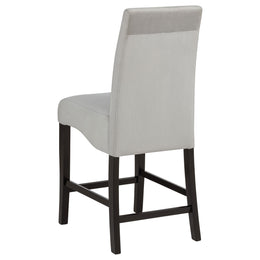 Stanton Velvet Upholstered Counter Chair Grey (Set of 2)