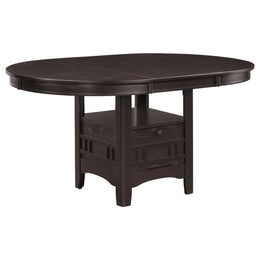 Lavon Oval Counter Height Dining Set Light Chestnut