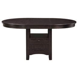 Lavon Oval Counter Height Dining Set Light Chestnut