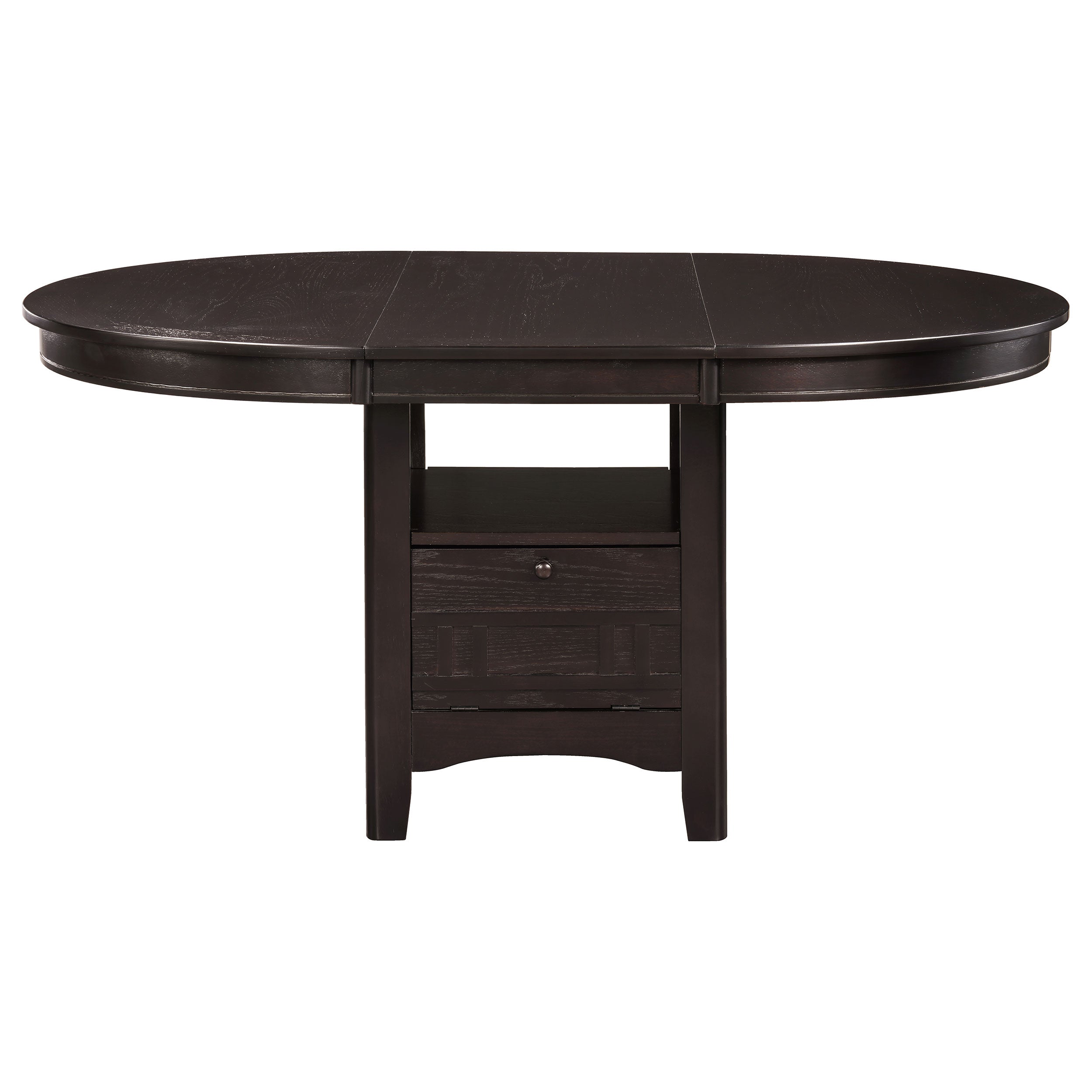 Lavon Oval Counter Height Dining Set Light Chestnut