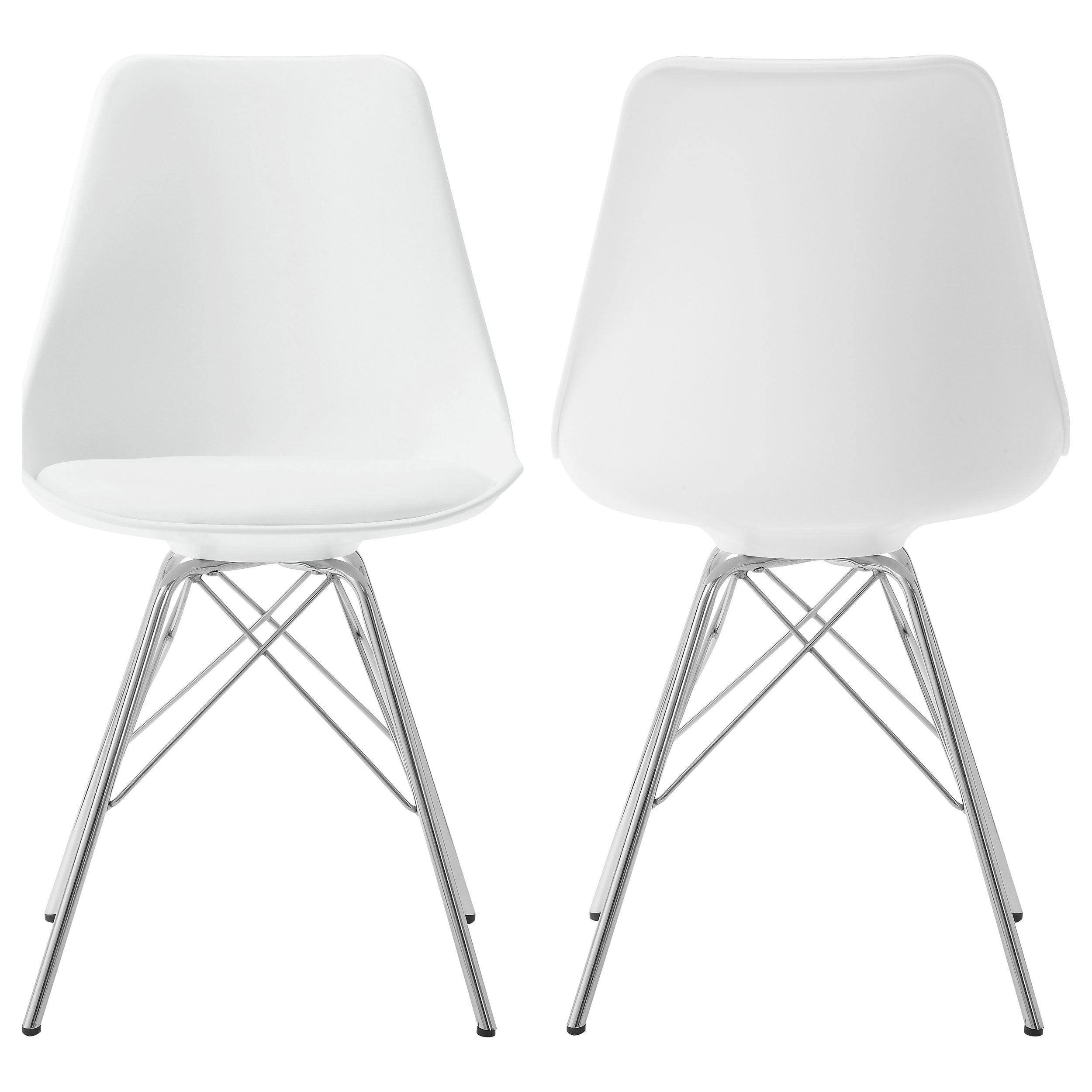 Juniper Polypropylene Dining Side Chair Black (Set of 2)