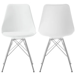 Juniper Polypropylene Dining Side Chair Black (Set of 2)