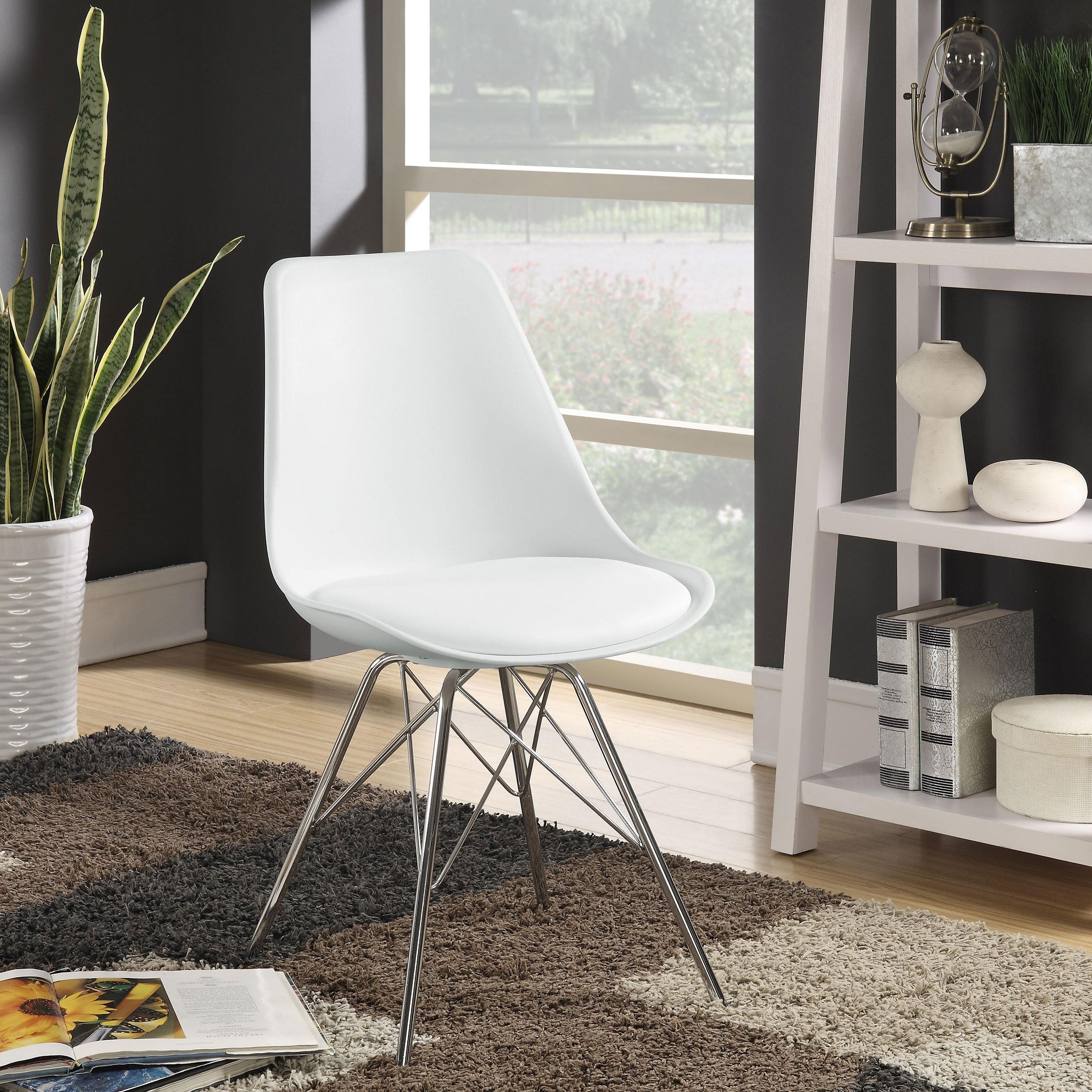 Juniper Polypropylene Dining Side Chair Black (Set of 2)