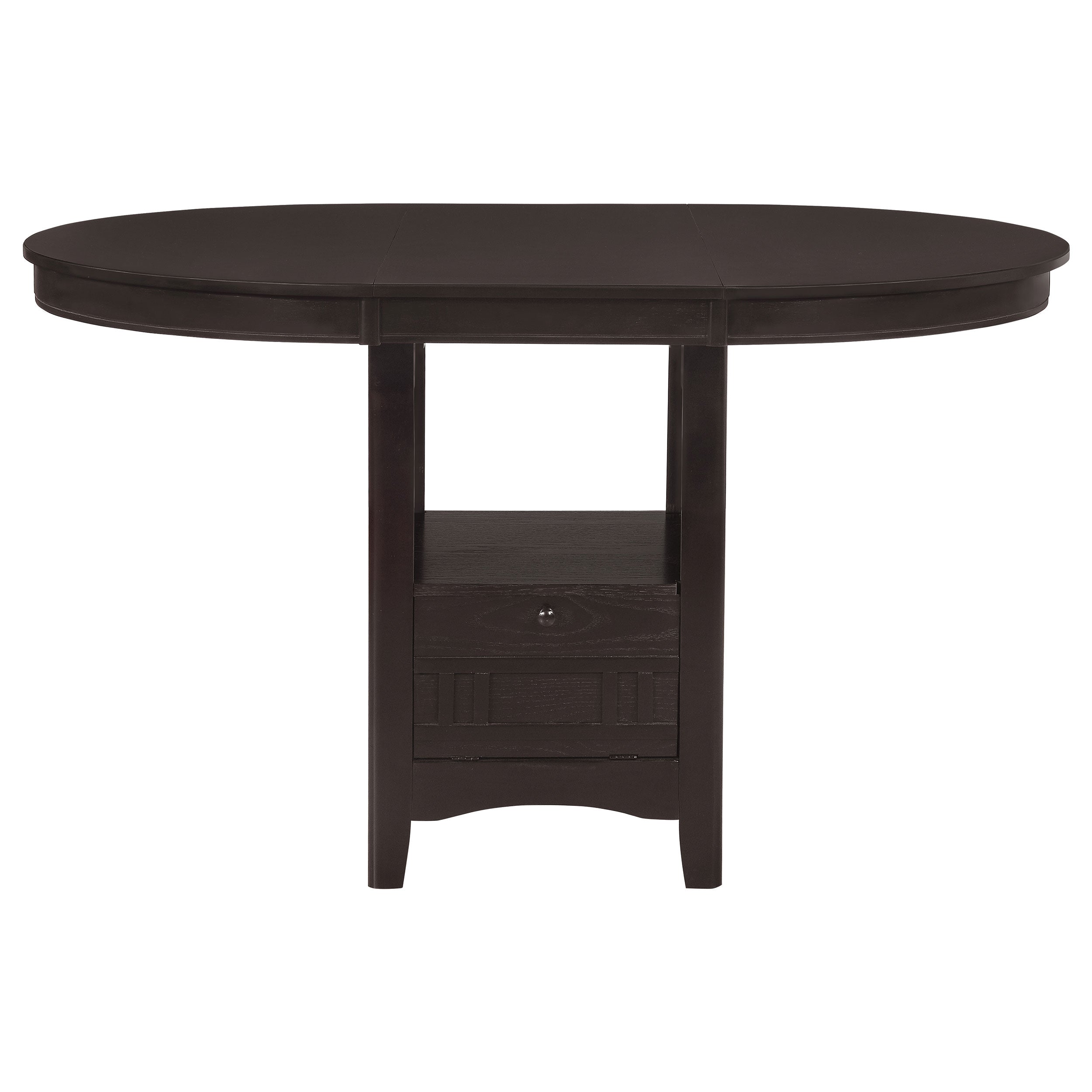 Lavon Oval Counter Height Dining Set Espresso