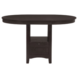 Lavon Oval Counter Height Dining Set Espresso