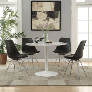 Lowry Round Dining Table Set White