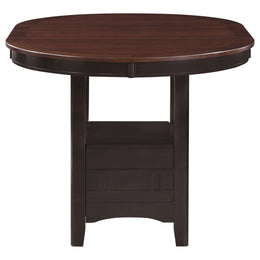 Lavon Oval Counter Height Dining Set Light Chestnut