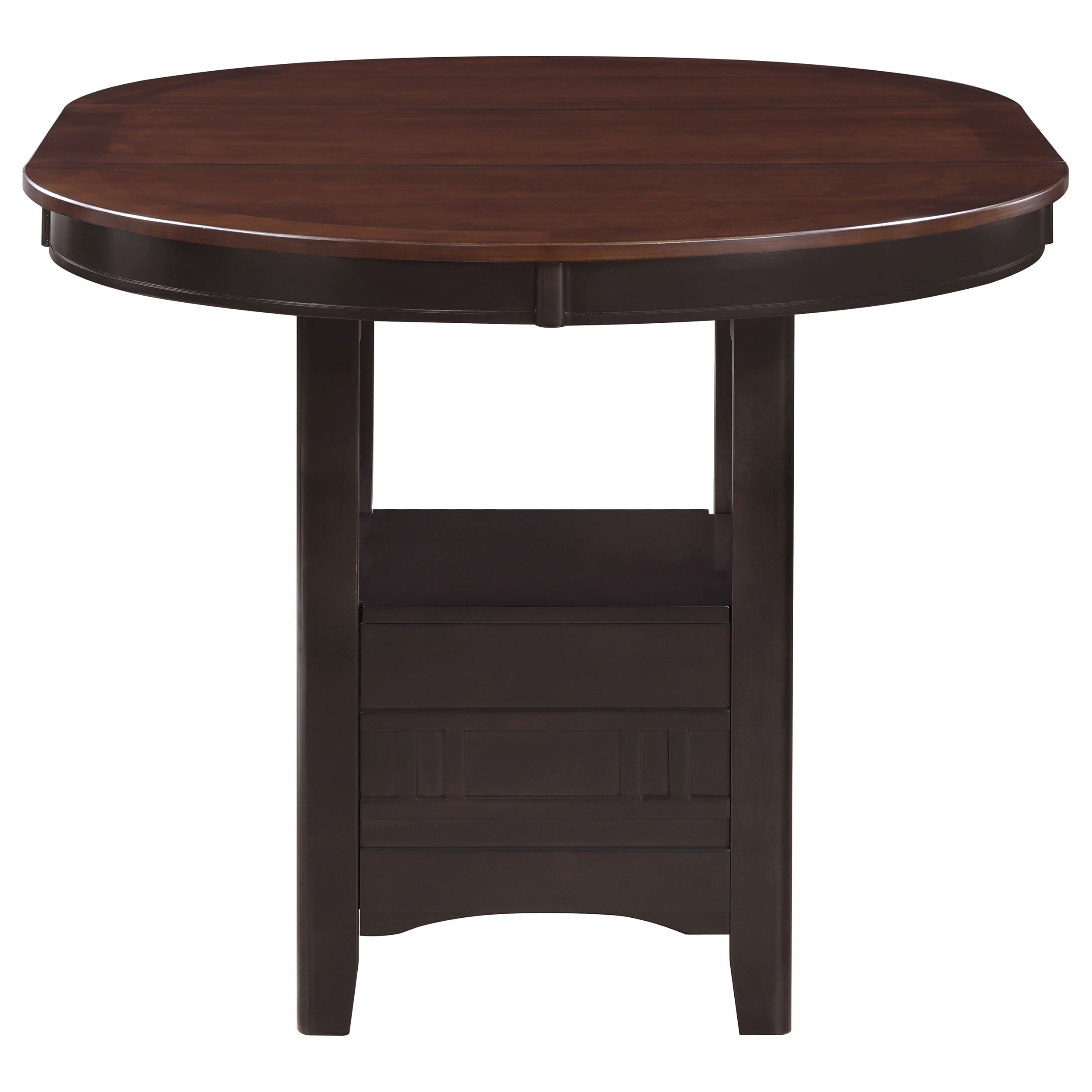 Lavon Oval Counter Height Dining Set Light Chestnut