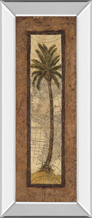 Mirrored Frame Global View Ii By Charlene Olson 18X42 Mirror Frame Print