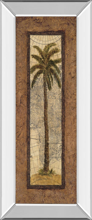 Mirrored Frame Global View Ii By Charlene Olson 18X42 Mirror Frame Print