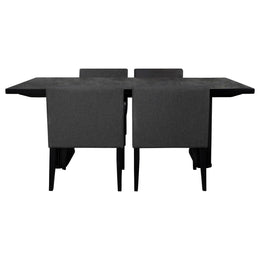 Catherine Rectangular Dining Table Set Black