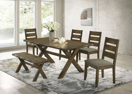 Alston Rectangular Dining Table Set Knotty Nutmeg