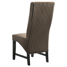 Barrand Upholstered Dining Side Chair Black (Set of 2)