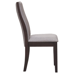 Spring Creek Upholstered Dining Chair Chocolate (Set of 2)