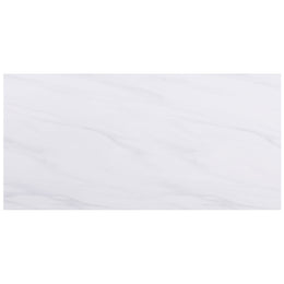 Carla 80-inch Cultured Carrara Marble Top Dining Table White