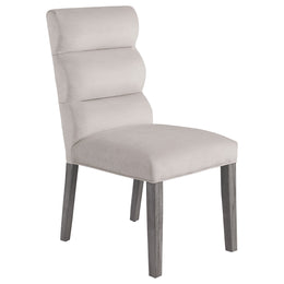 Carla Velvet Upholstered Dining Side Chair Ash (Set of 2)
