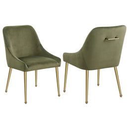 Mayette Upholstered Dining Side Chair Blue (Set of 2)