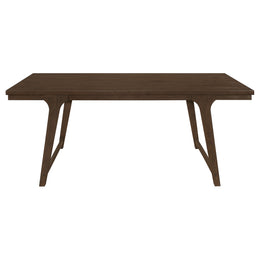 Reynolds Rectangular Dining Table Set Brown Oak