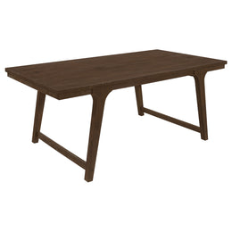 Reynolds Rectangular Dining Table Set Brown Oak
