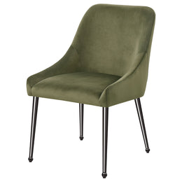 Mayette Upholstered Dining Side Chair Blue (Set of 2)