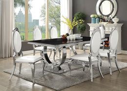 Antoine Rectangular Glass Top Dining Set