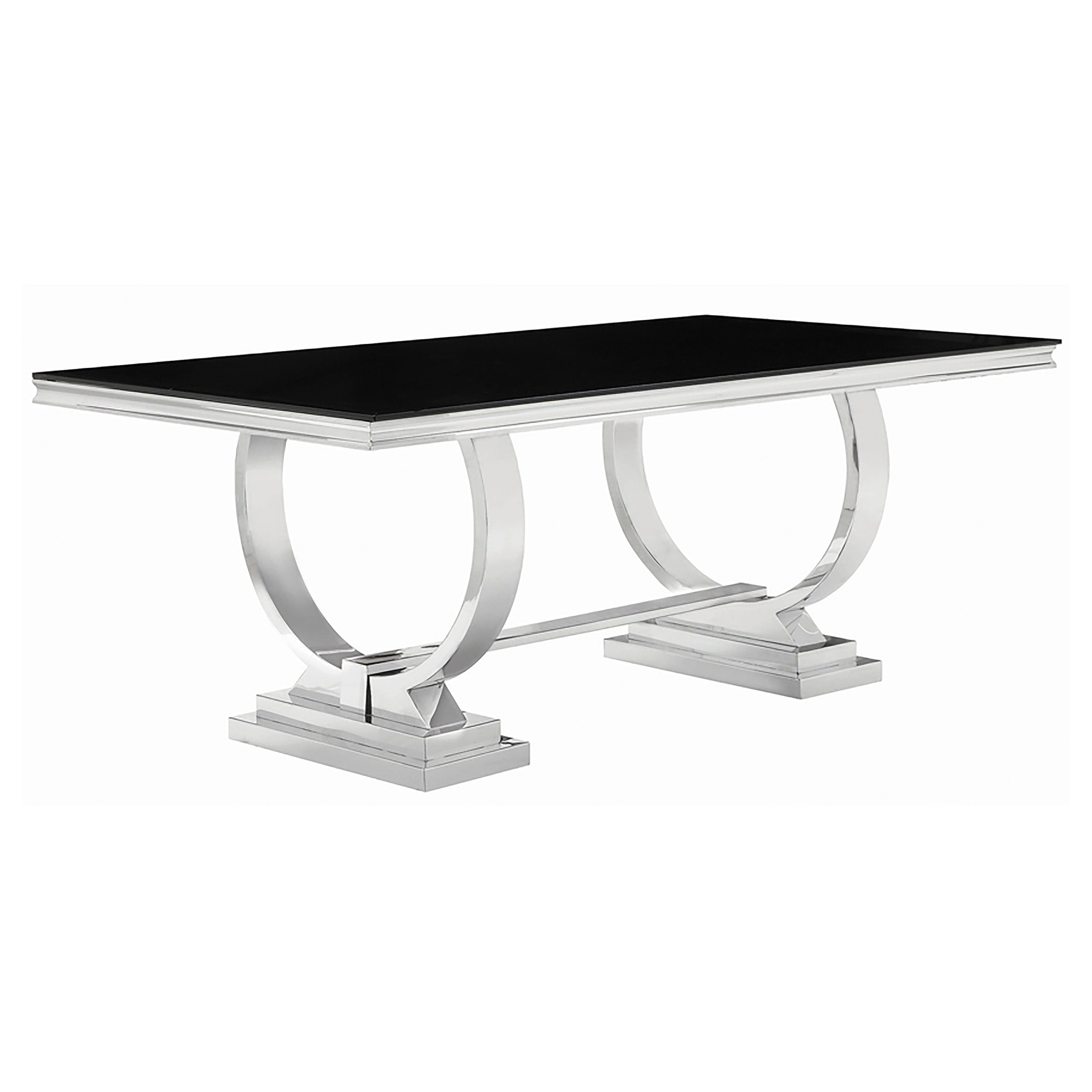 Antoine Rectangular Glass Top Dining Set