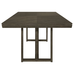 Kelly Rectangular Dining Table Set Dark Grey