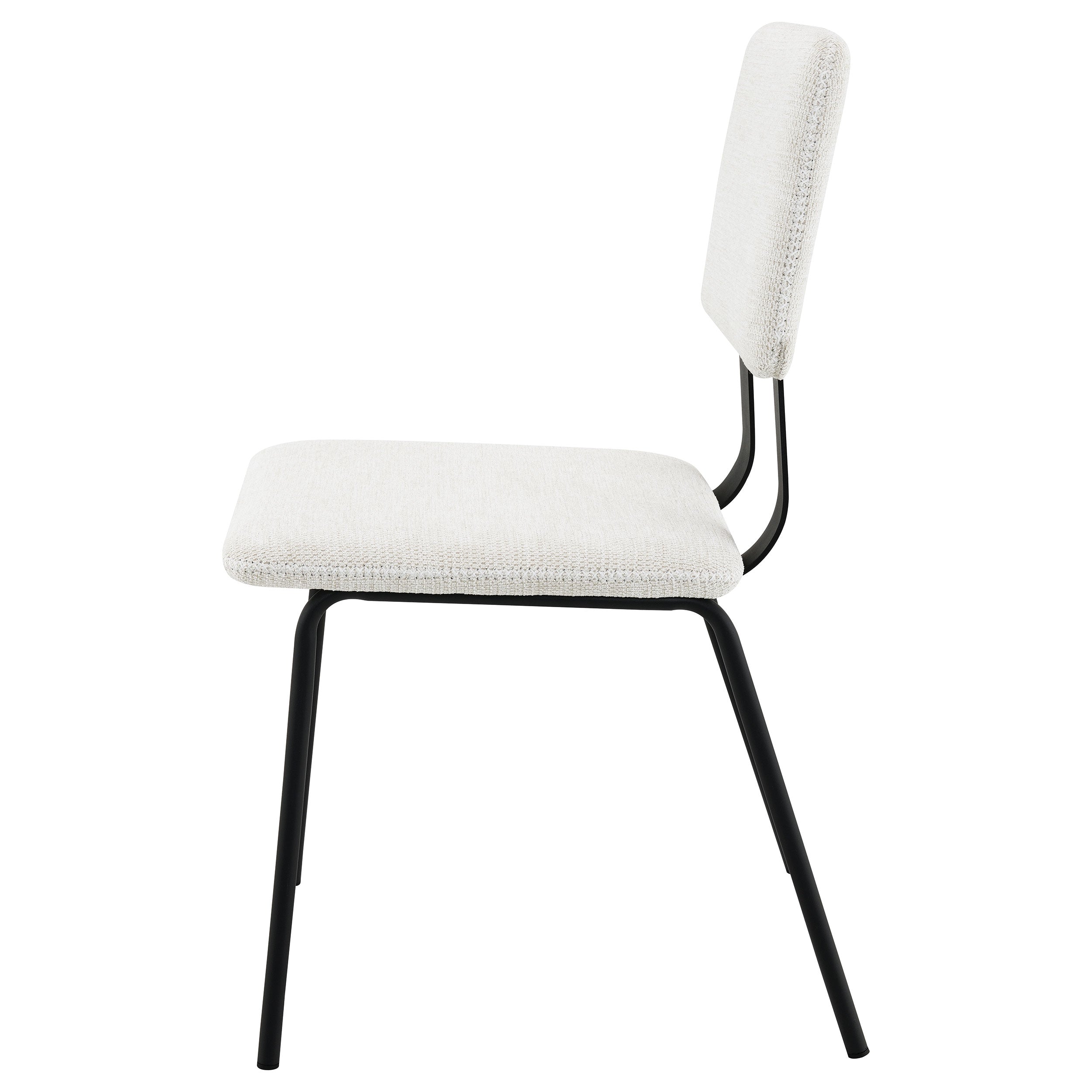 Calla Fabric Upholstered Dining Side Chair Grey (Set of 2)