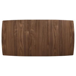 Alfredo 63-inch Extension Leaf Dining Table Natural Walnut