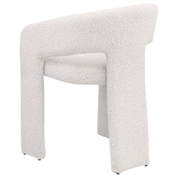 Eudora Boucle Upholstered Dining Arm Chair Grey (Set of 2)