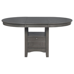 Lavon Oval Counter Height Dining Set Light Chestnut