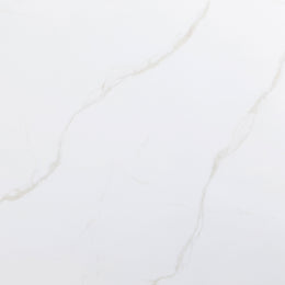 Tevlin Rectangular 79-inch Marble Top Dining Table White
