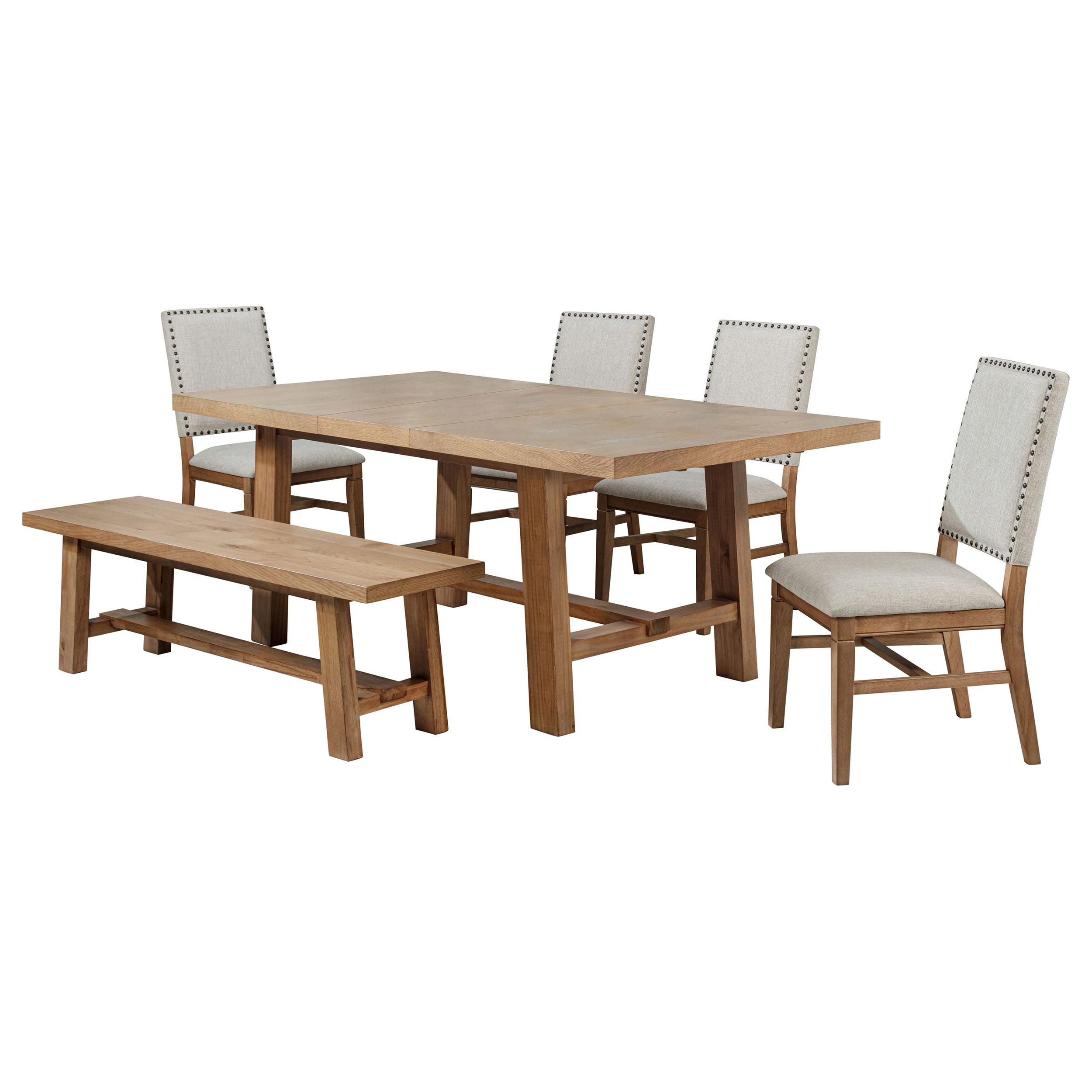 Middleton Extension Leaf Dining Set Brown and Black