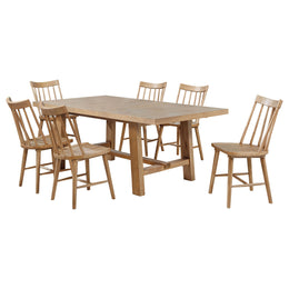 Middleton Extension Leaf Dining Set Brown and Black