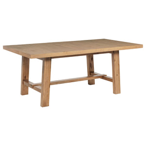 Middleton 106-inch Extension Leaf Dining Table Natural Brown