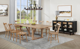 Middleton Extension Leaf Dining Set Brown and Black