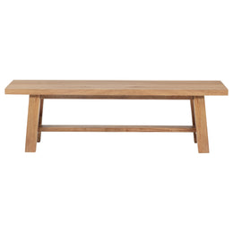 Middleton 60-inch Wood Backless Dining Bench Natural Brown