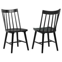 Middleton Solid Wood Dining Side Chair Black (Set of 2)